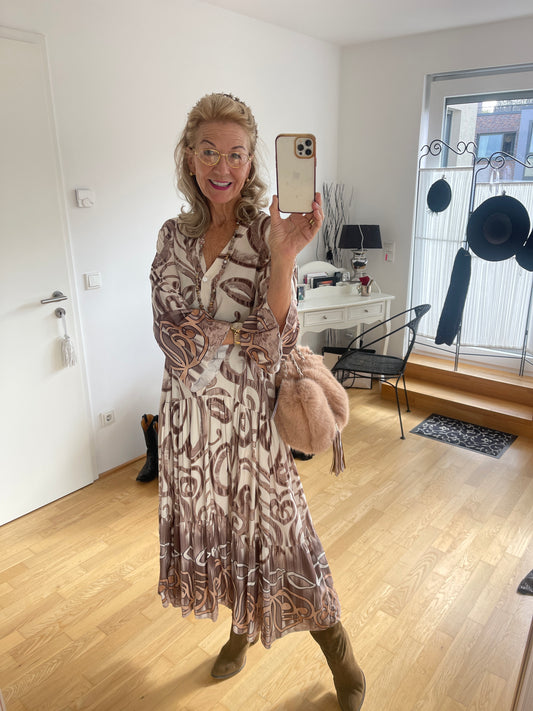 Kleid MONZA mokka; stylisch und perfekt kombinierbar!!! „JETZT SCHON IM BLACK-FRIDAY OUTLET“ nur €49,90 statt €99,90