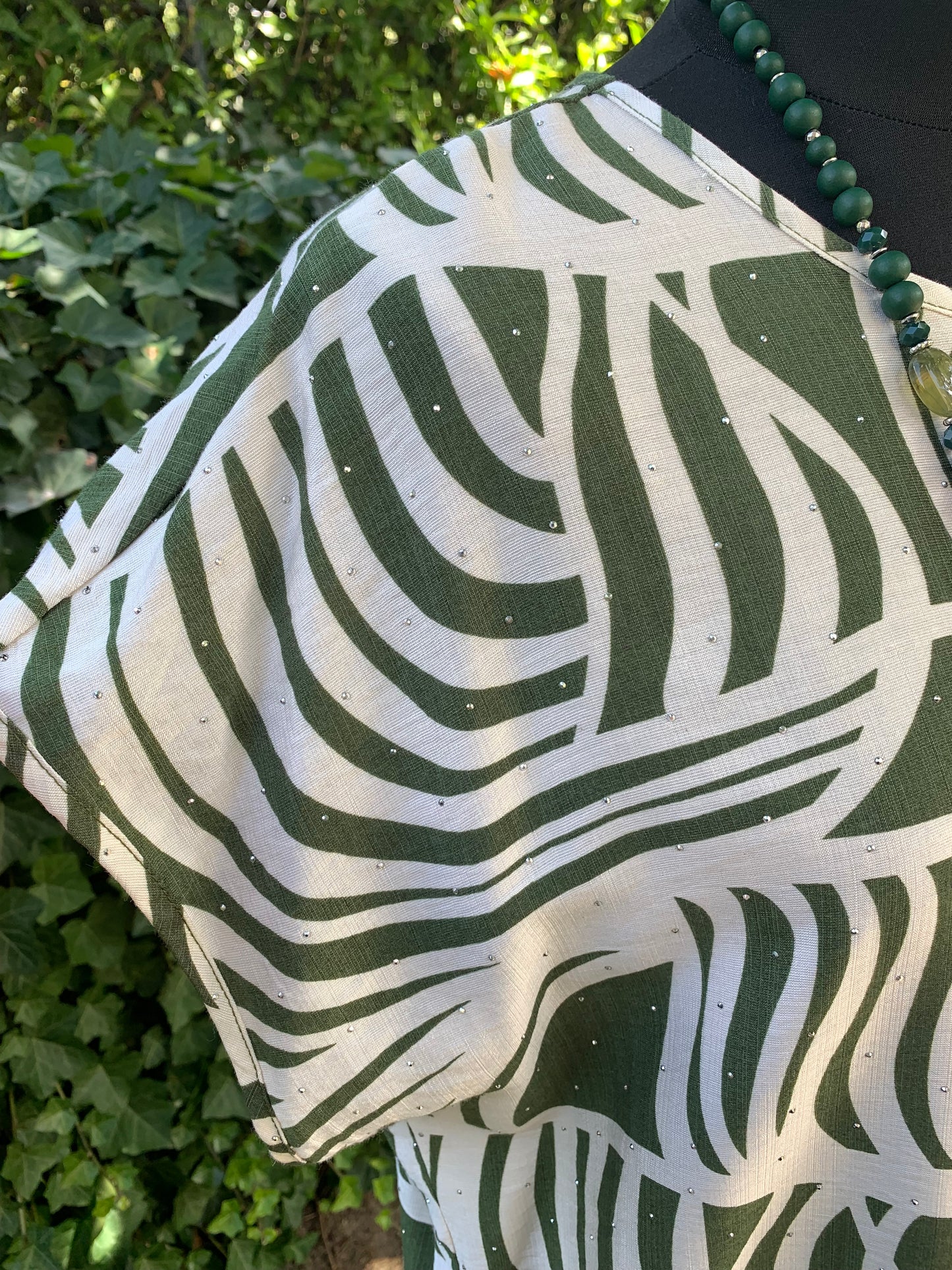 Oberteil STRIPE grün/creme-weiß; jetzt €39,90 statt €79,90 im Super Summer Sale