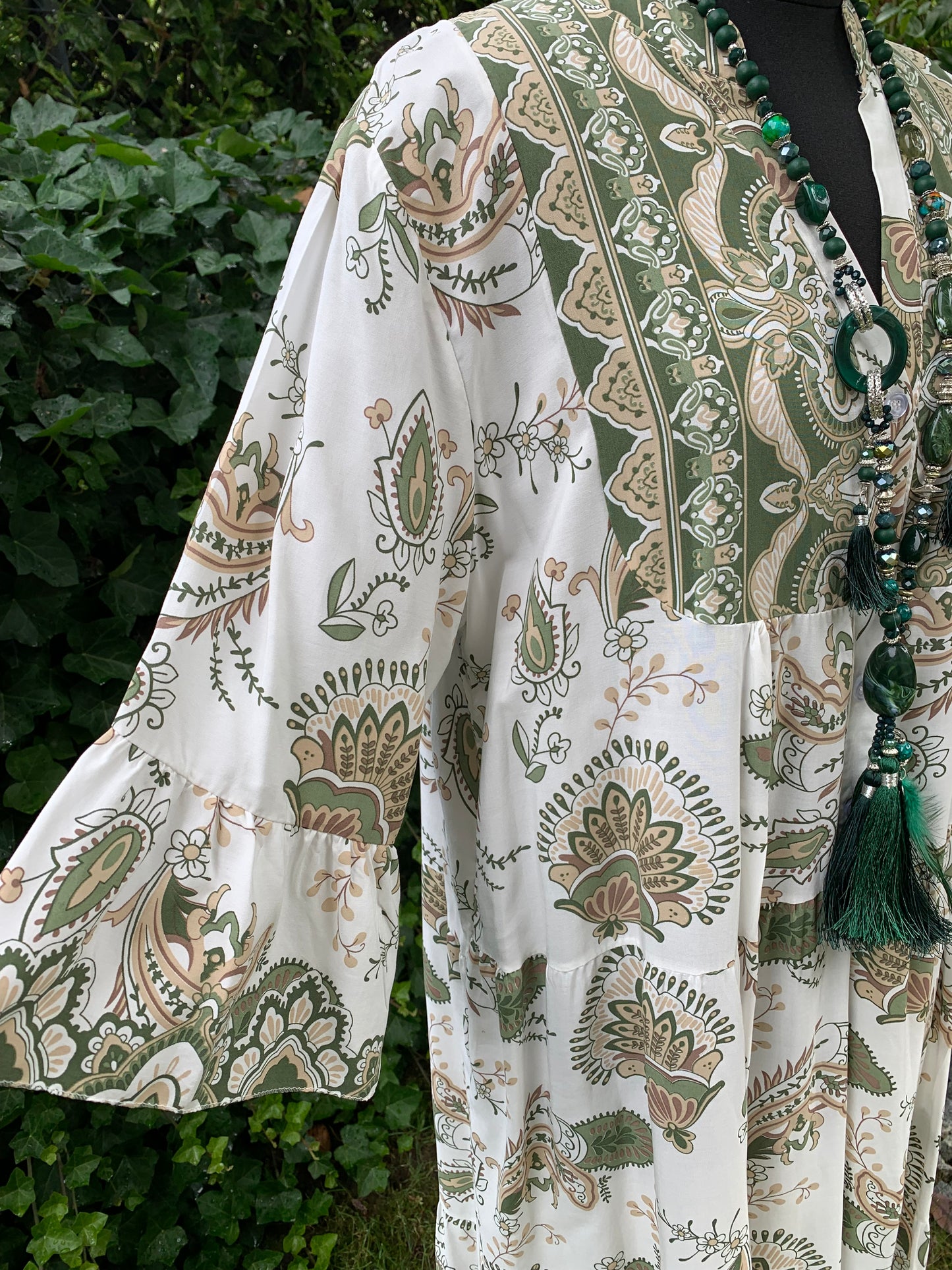 Kleid PHILIPPA green-beige jetzt €59,90 statt €99,90 im Super-Summer-Sale