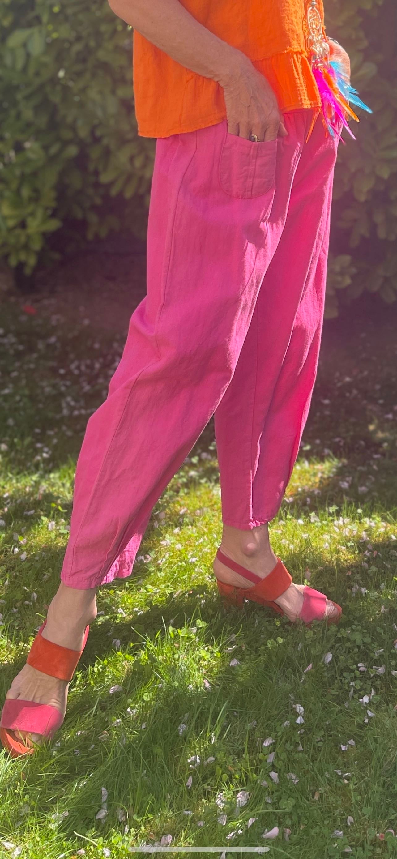 Hose PEGGY pink Gr.XL €69,90; genial sitzendes Modell mit Wohlfühlgarantie