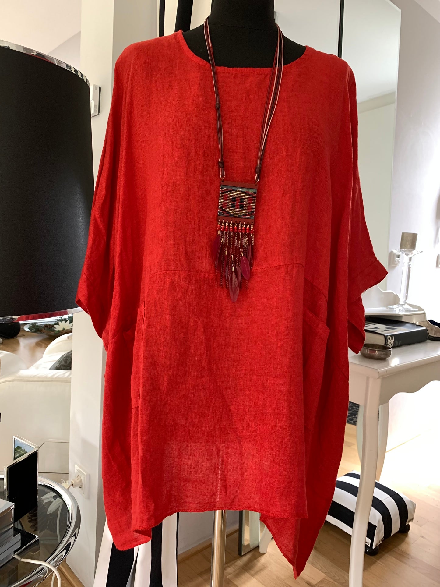 Tunika KAMAL red; jetzt €49,90 statt €99,90 um Super-Sale