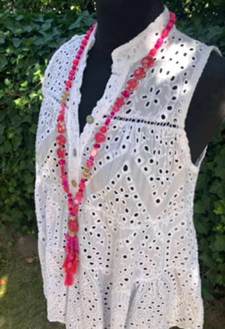 Kette BUDDHA pink jetzt €29,90 statt €49,90 im Super-Summer-Sale