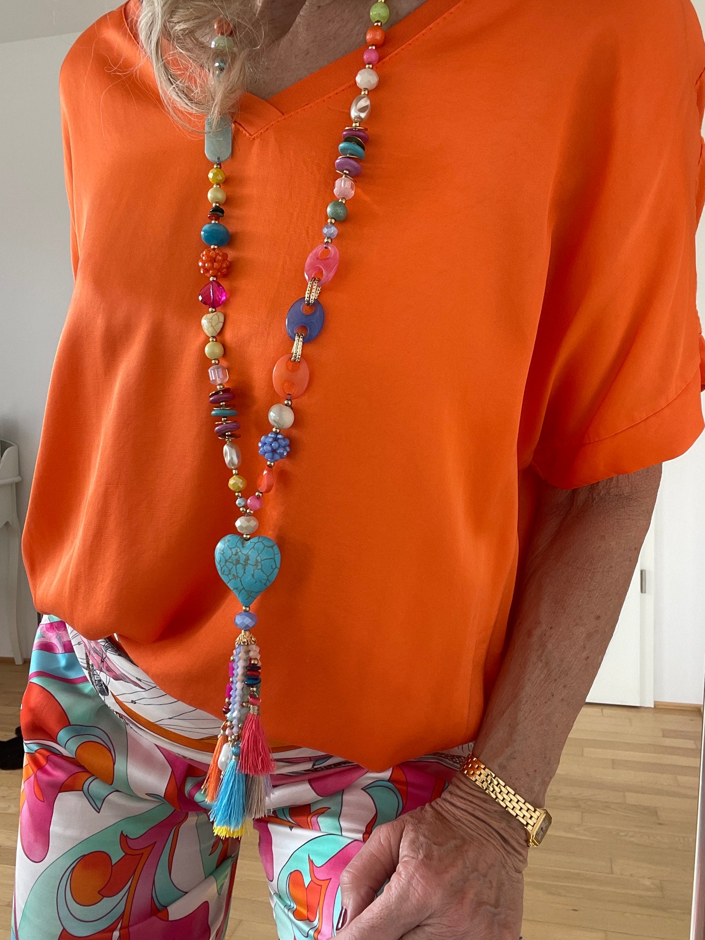 Kette TÜRKIS €49,90; zauberhafte Longkette