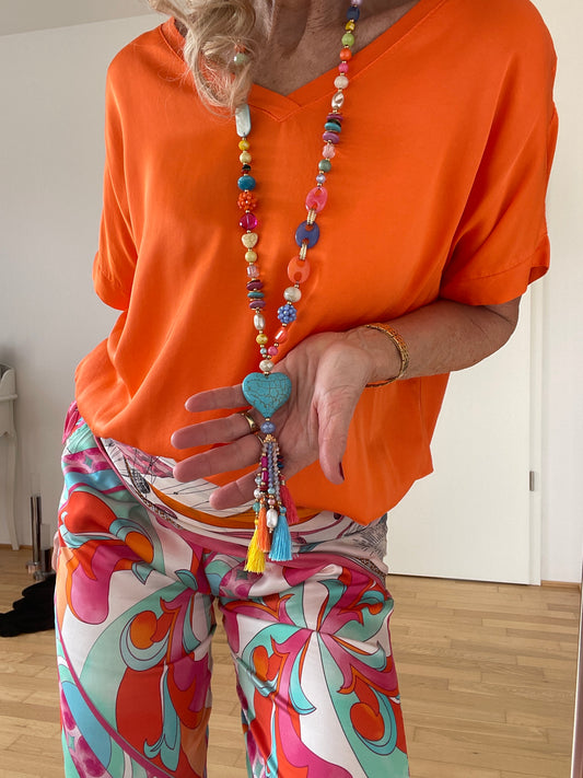 Kette TÜRKIS €49,90; zauberhafte Longkette