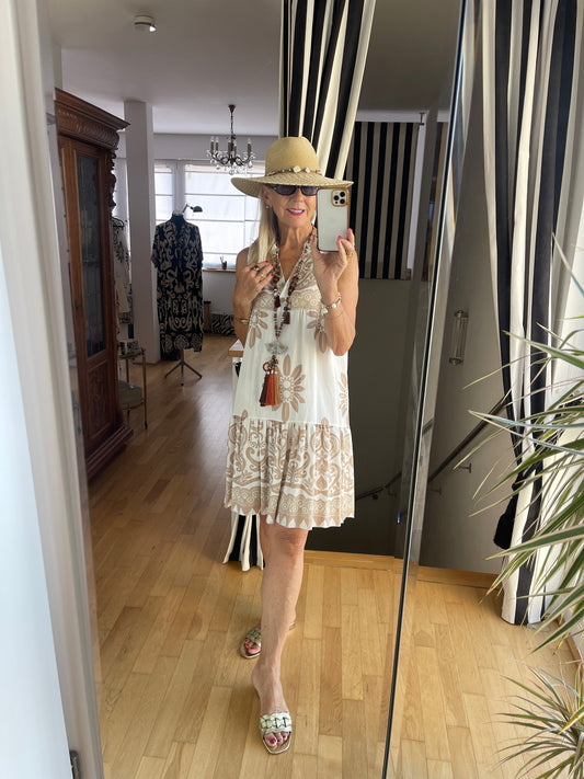 Kleid JONTE beige €49,90 statt €79,90… perfekter, sommerlicher Allrounder ☀️