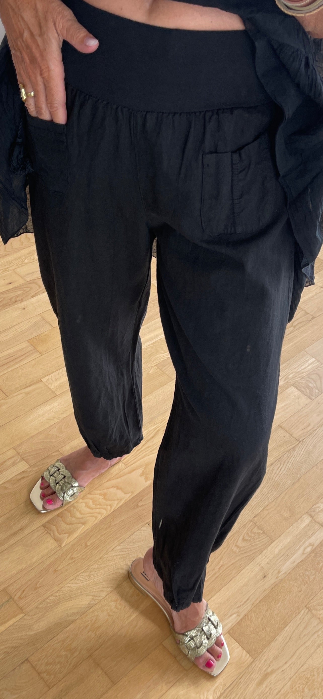 Hose PEGGY schwarz Gr. XXXL €49,90 im SUPER-SUMMER-SALE
