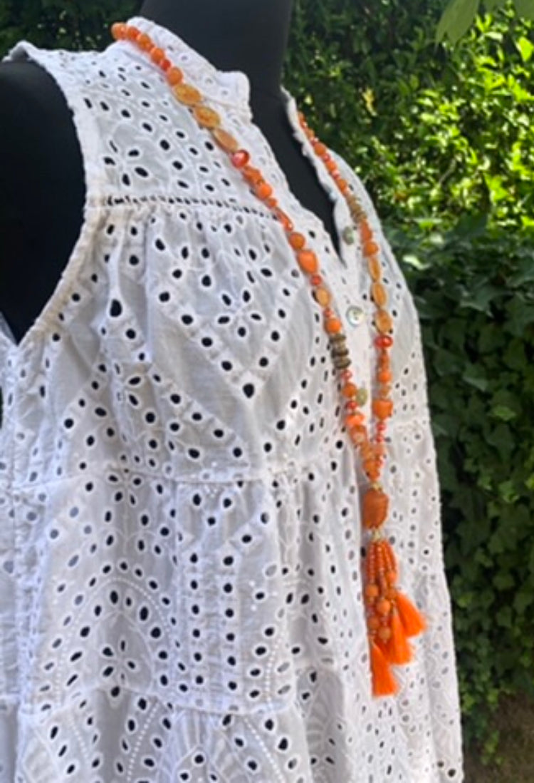 Kette BUDDHA orange jetzt €29,90 statt €49,90 im Super-Summer-Sale