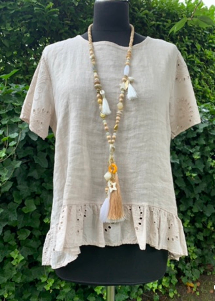Oberteil Bonny-Marie beige; jetzt €39,90 statt €79,90 im Super-Summer-Sale