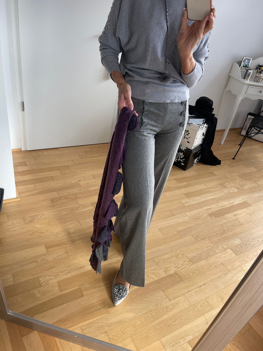 Hose Noon grey Gr.36/38; klasse Schnitt!! „JETZT SCHON IM BLACK-FRIDAY OUTLET“ nur noch €49,90 statt €99,90