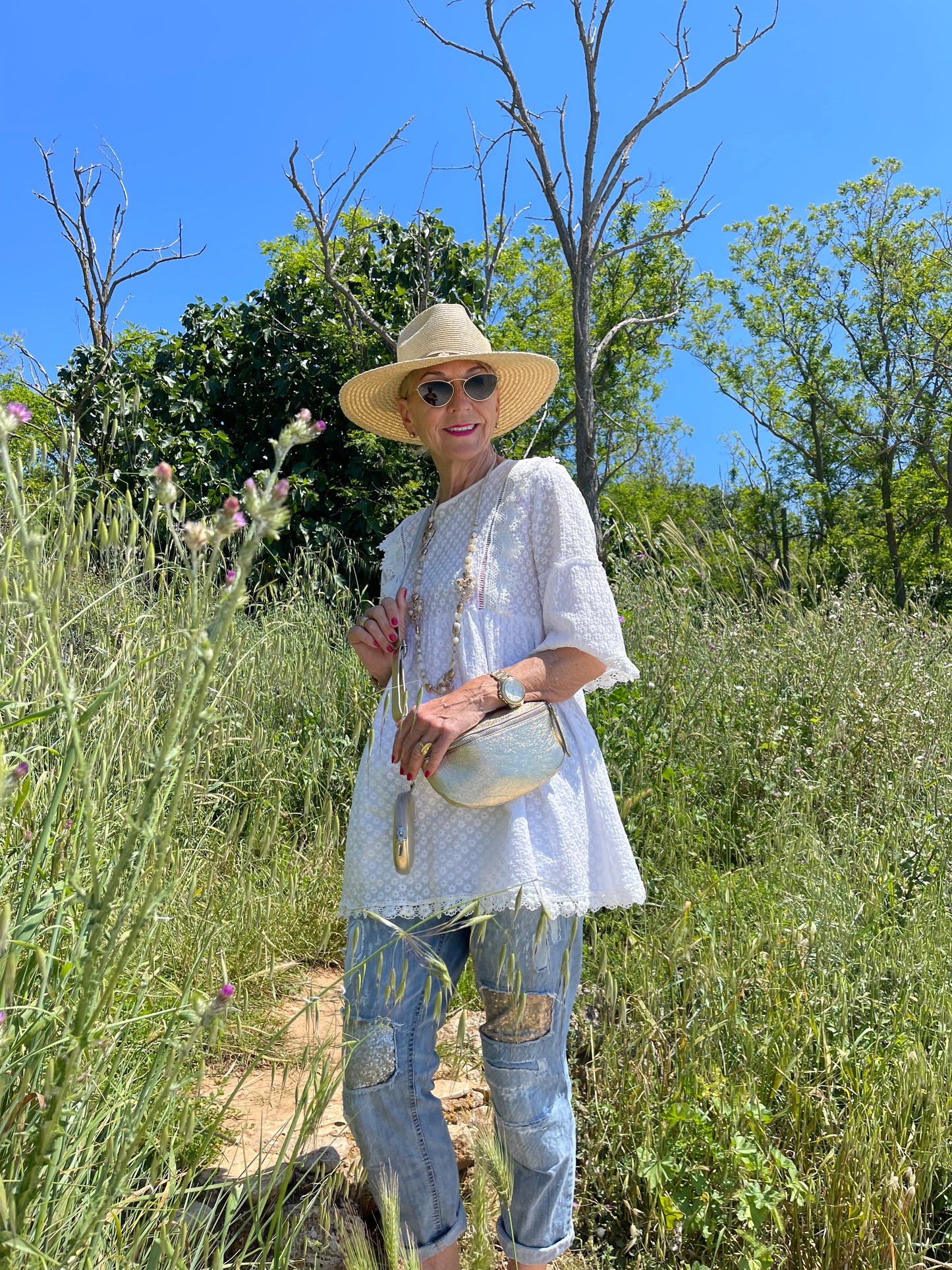Tunika MELLY, im Summer-Sale jetzt €69,90 statt €99,90, bezaubernde Tunika in mediterranem Look