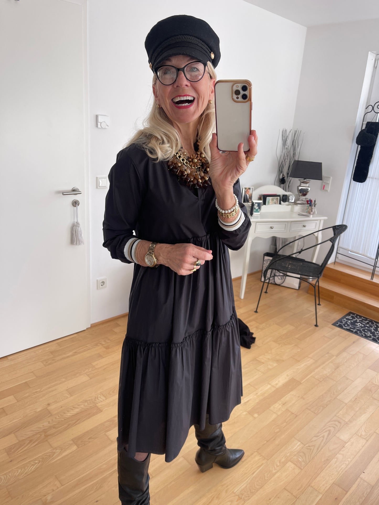 Kleid CAMPIONE black; €79,90… super schönes, vielseitiges Allroundkleid, perfekt für den Übergang