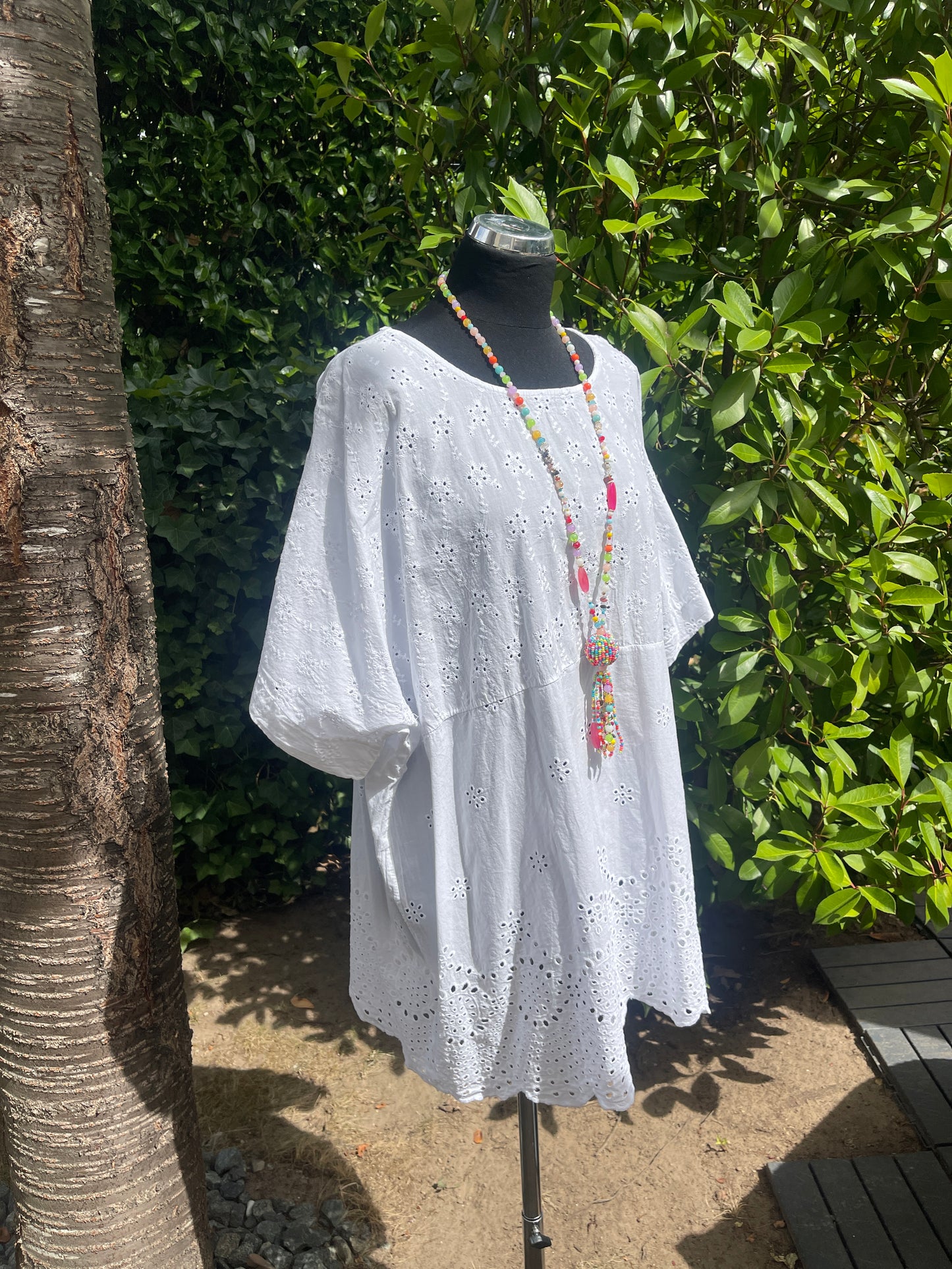 Tunika BLANKO white €59,90 statt €89,90; auch Kundinnen mit Genussgröße lieben modischen Style!!