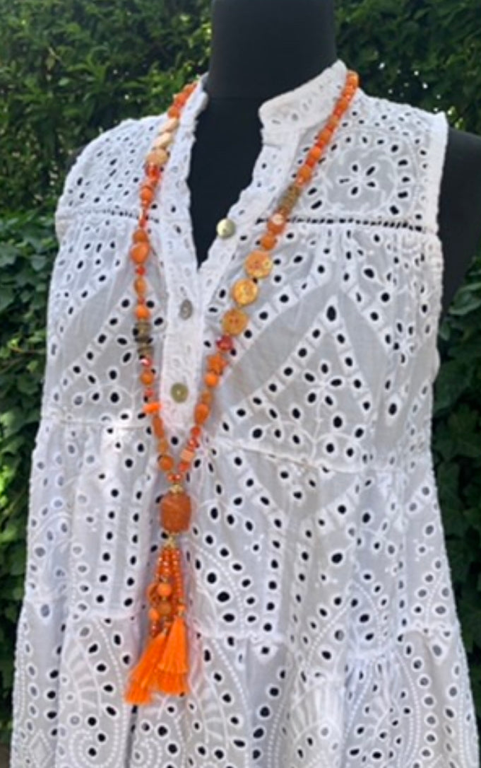 Kette BUDDHA orange jetzt €29,90 statt €49,90 im Super-Summer-Sale