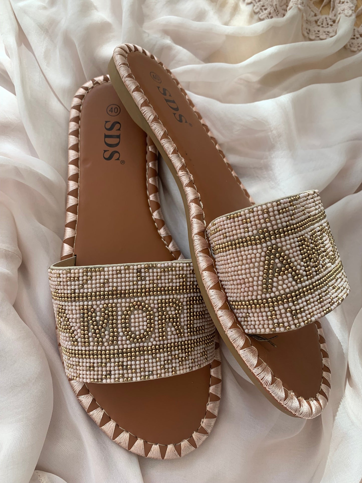 Schuhe AMORE beige Gr.37; jetzt €29,90 statt €49,90 im Super-Summer-Sale