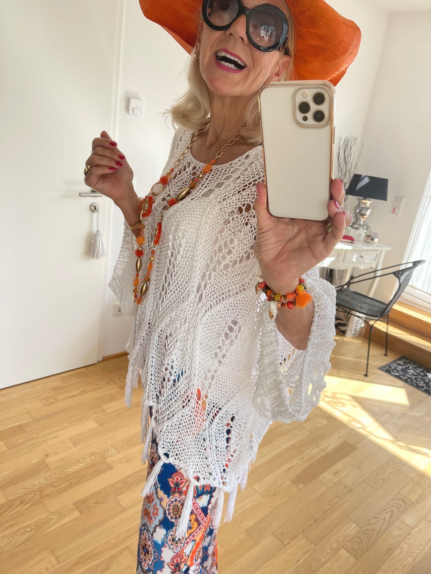 Pullover MARCH white Fransen jetzt €49,90 im ENDLESS-SUMMER-SALE