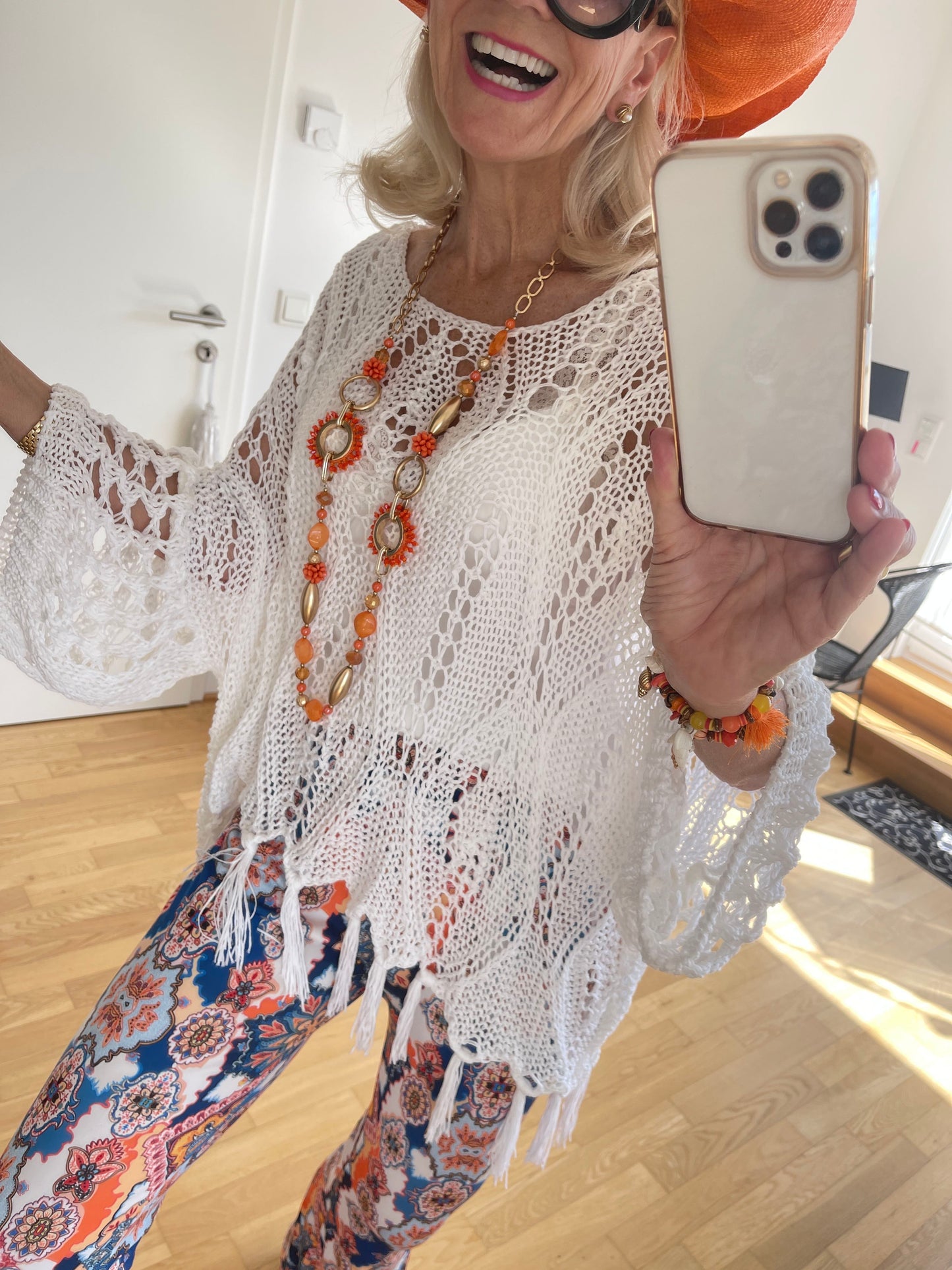 Pullover MARCH white Fransen jetzt €49,90 im ENDLESS-SUMMER-SALE