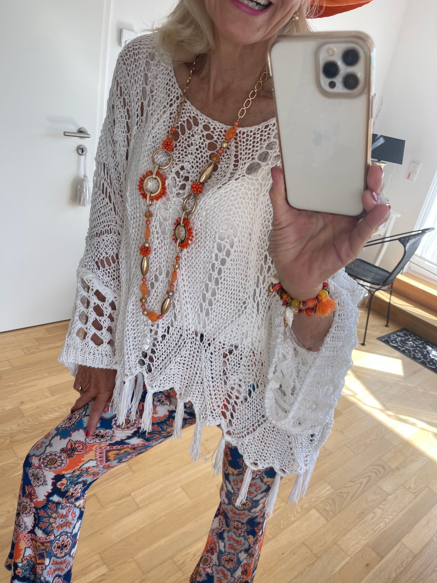 Pullover MARCH white Fransen jetzt €49,90 im ENDLESS-SUMMER-SALE