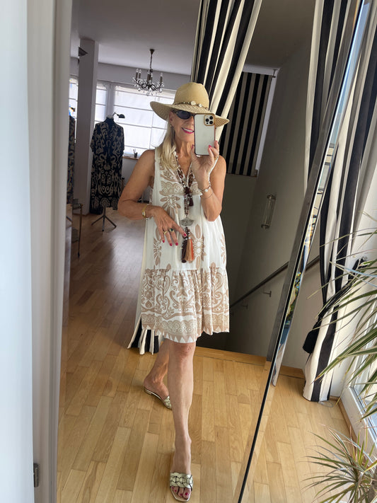 Kleid JONTE beige €49,90 statt €79,90… perfekter, sommerlicher Allrounder ☀️