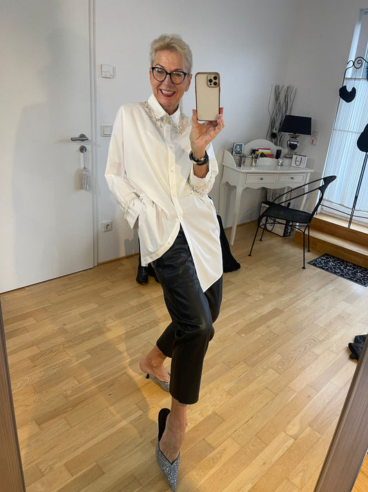 Bluse SILVESTER €109,90; Super extravagante Oversize-Long-Bluse. Ein richtiger Hingucker!!