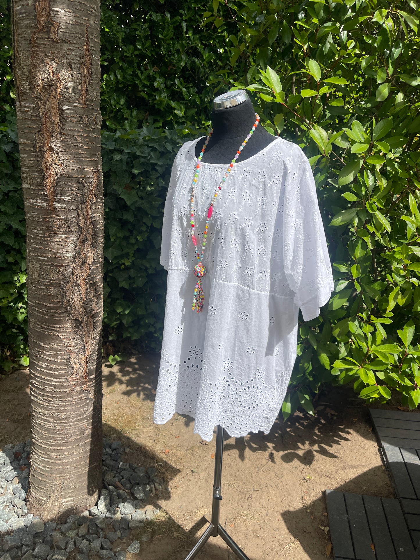 Tunika BLANKO white €59,90 statt €89,90; auch Kundinnen mit Genussgröße lieben modischen Style!!