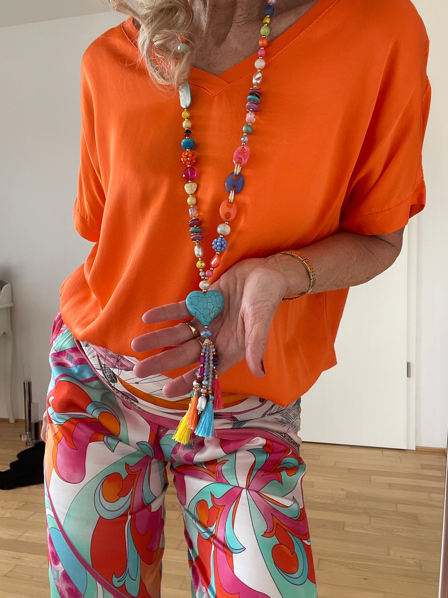 Kette TÜRKIS €49,90; zauberhafte Longkette
