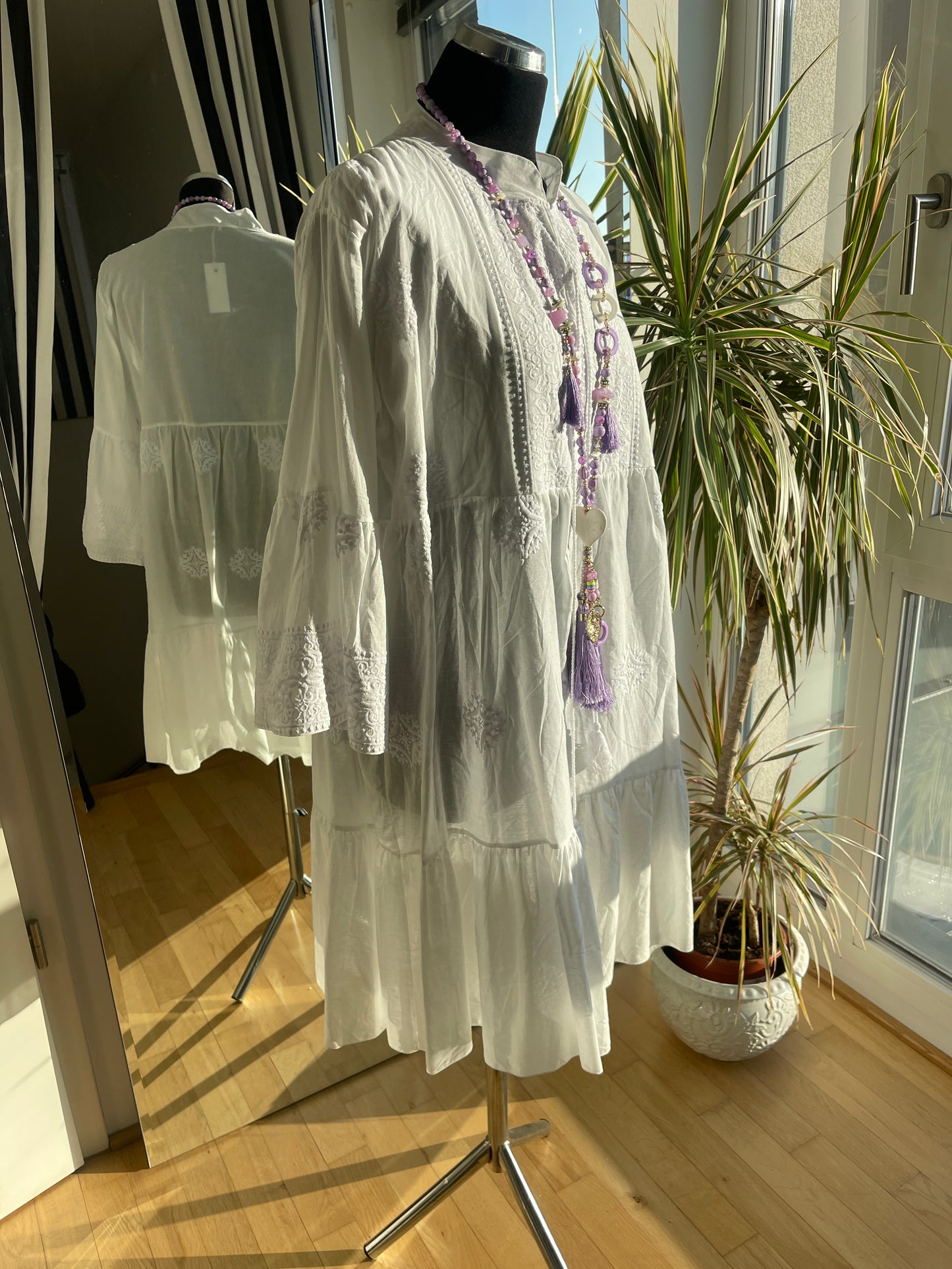 Kleid/Tunika BRAVO €59,90 statt €89,90; duftiger weißer Sommertraum