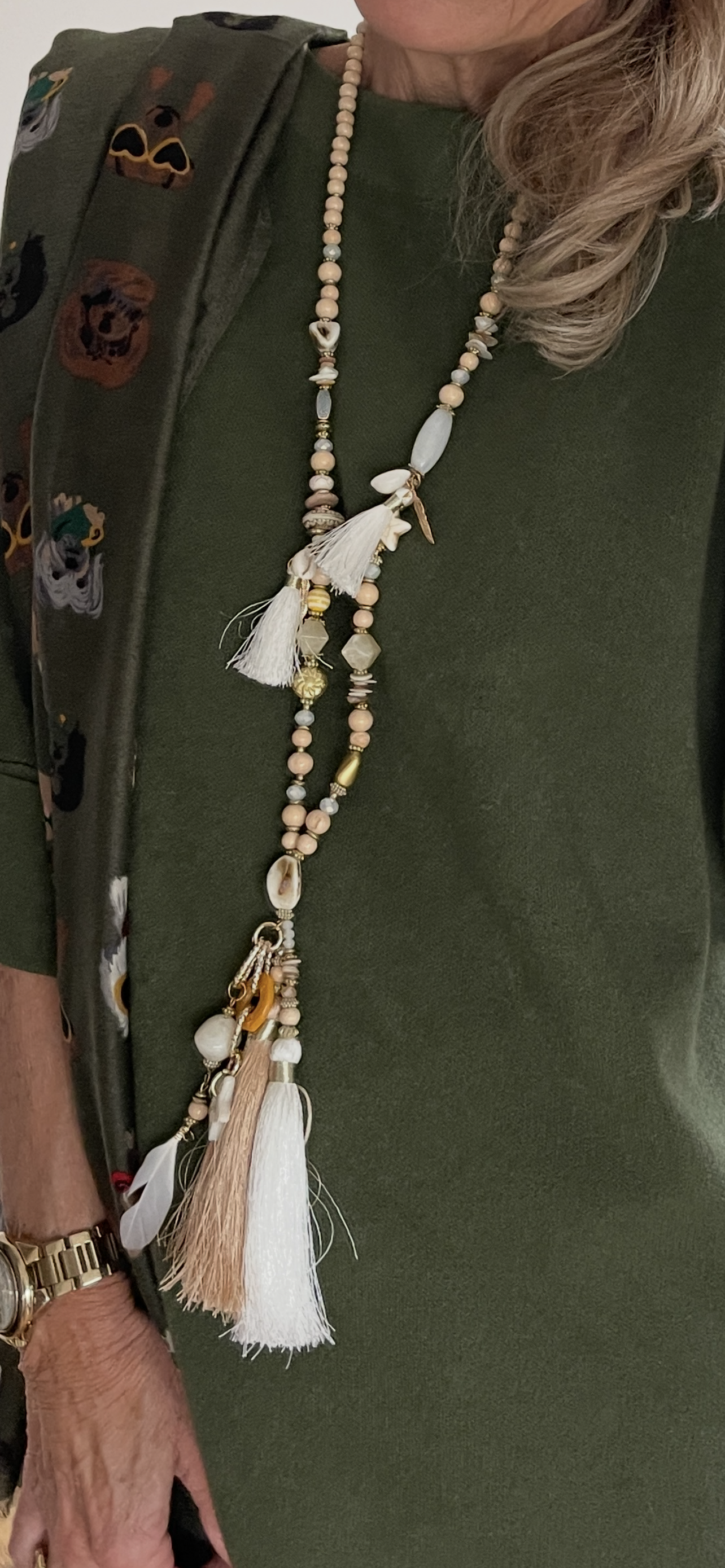 Kette BELEZA beige; ein tolles Accessoire!  „IM BLACK-FRIDAY OUTLET“ nur €29,90 statt €49,90