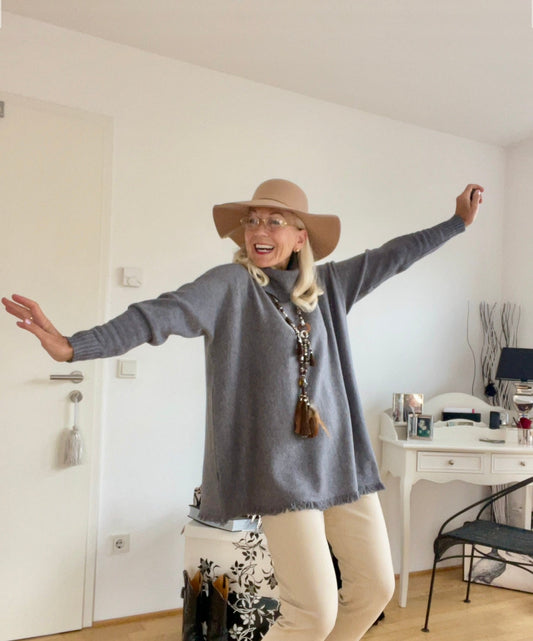 Pullover EVI grau; jetzt €89,90 … garantiertes Wohlfühlmodell