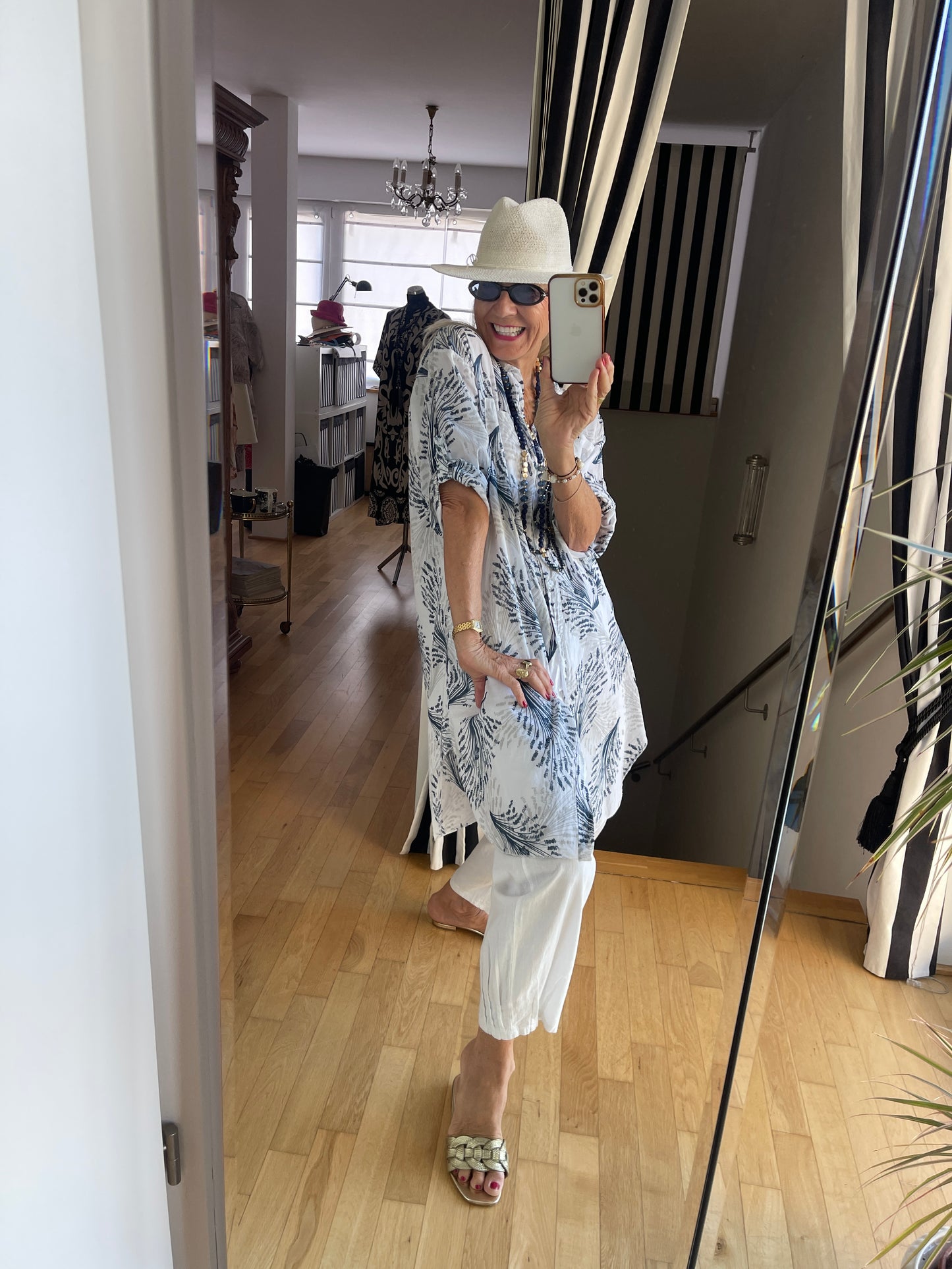 Tunika KARLI white/blue; €49,90 statt €79,90; sooo frisch, sooo sommerlich