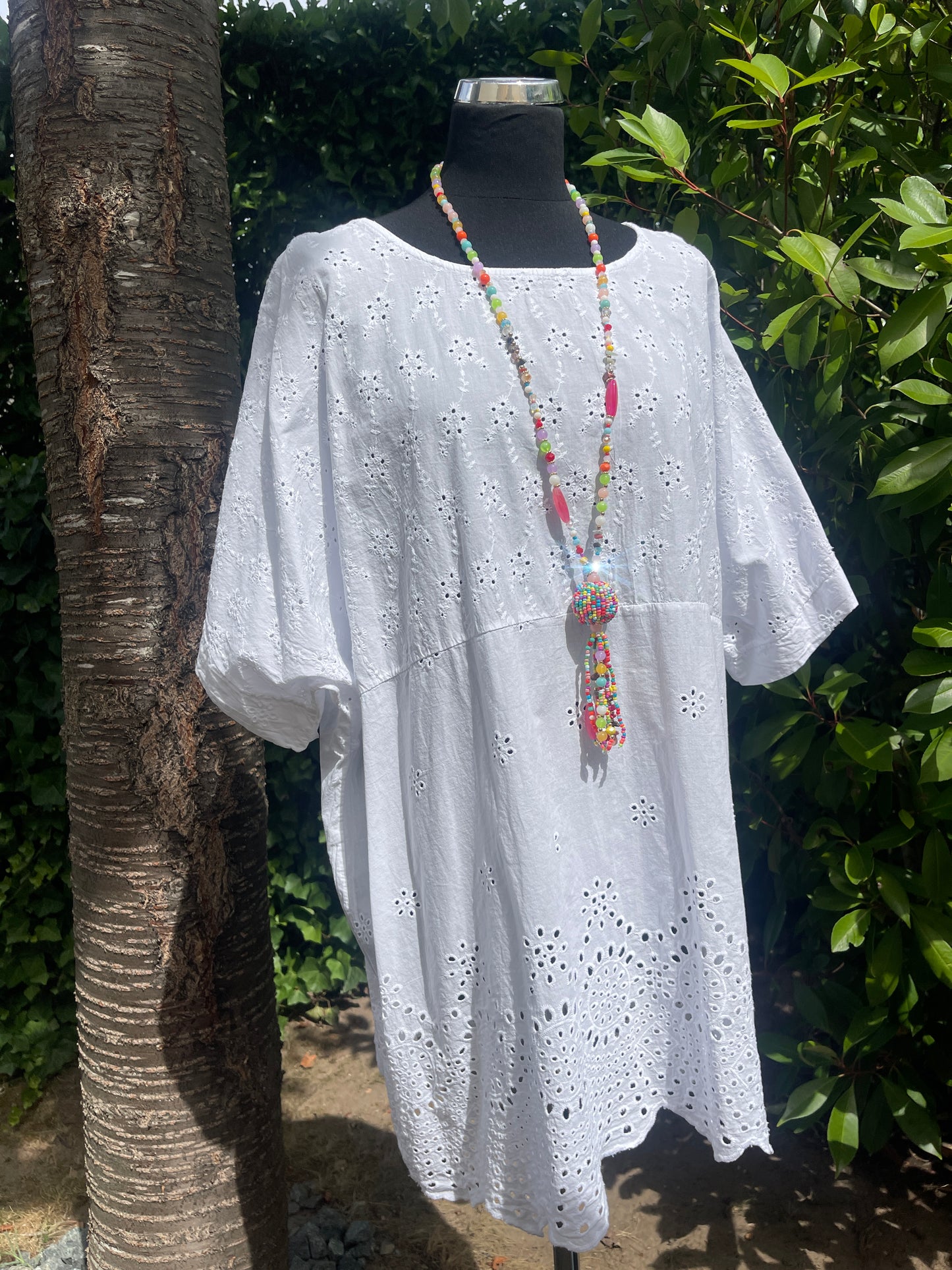 Tunika BLANKO white €59,90 statt €89,90; auch Kundinnen mit Genussgröße lieben modischen Style!!