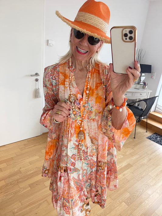 Tunika ANTONIA orange €89,90; zauberhaftes Tunikakleid