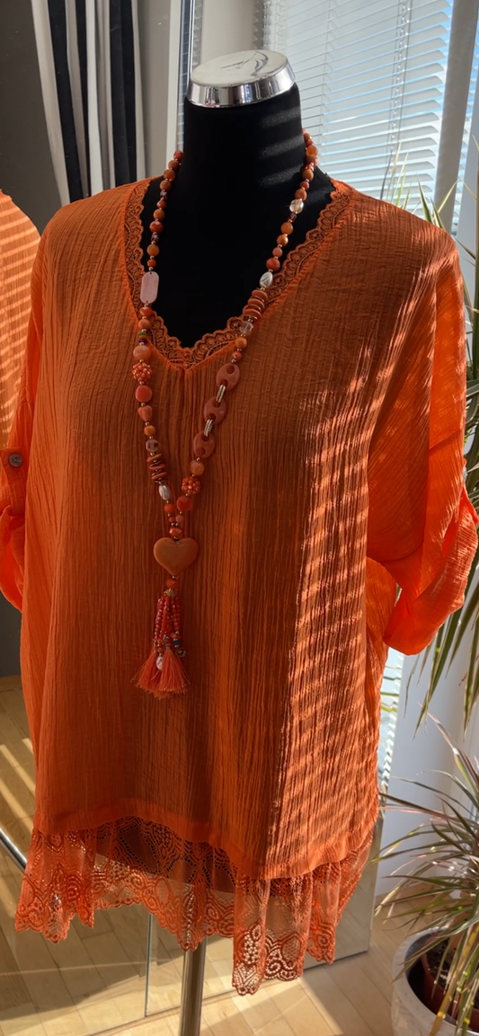 Tunika HELEN orange; 🐇Unser Special €49,90 statt €69,90 🐇