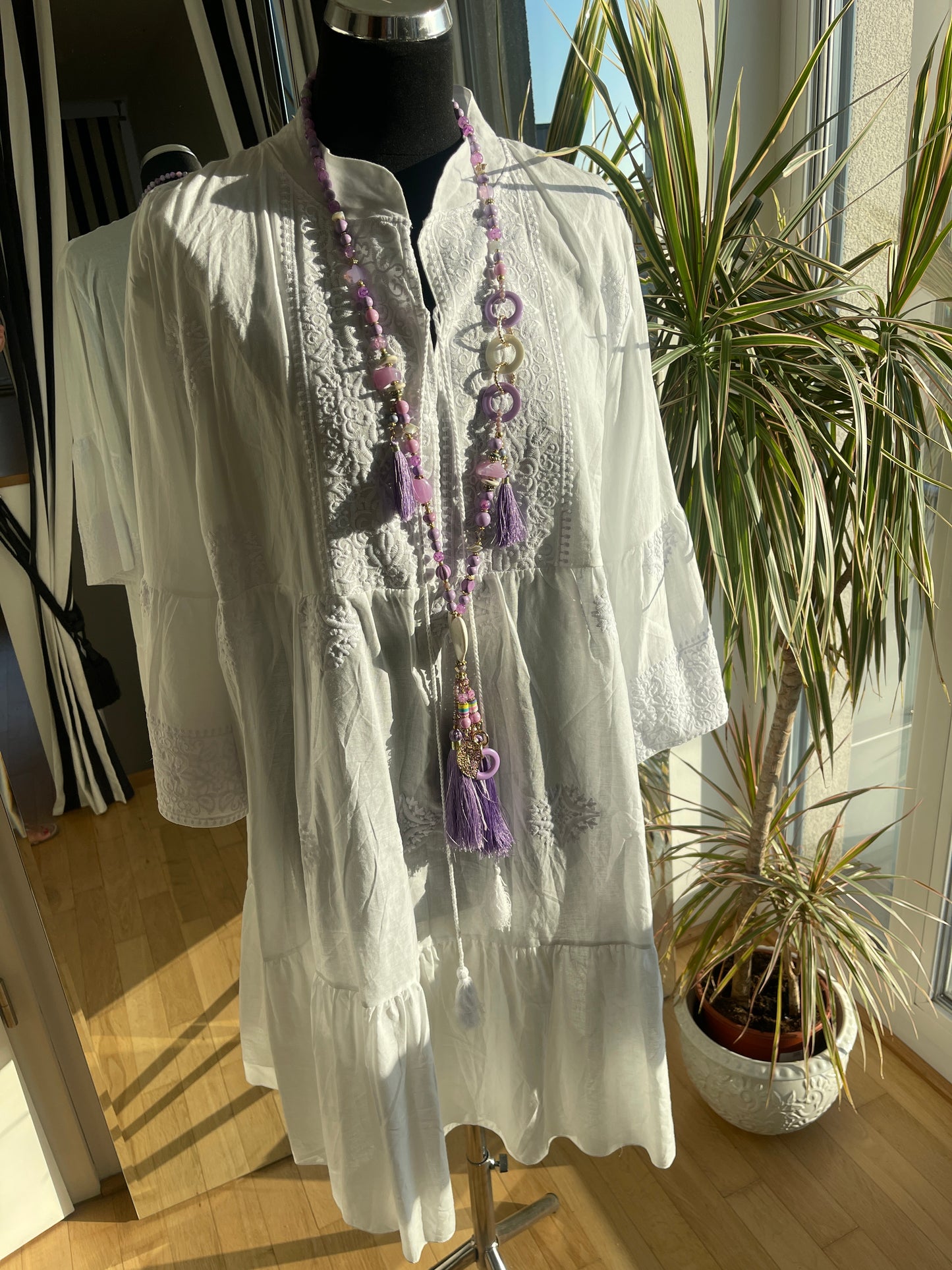 Kleid/Tunika BRAVO €59,90 statt €89,90; duftiger weißer Sommertraum