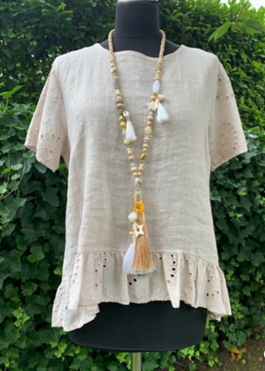 Oberteil Bonny-Marie beige; jetzt €39,90 statt €79,90 im Super-Summer-Sale