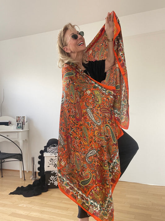 Schal GRANDO €49,90; ein wunderschöner Big-Schal in den herrlichsten Farben