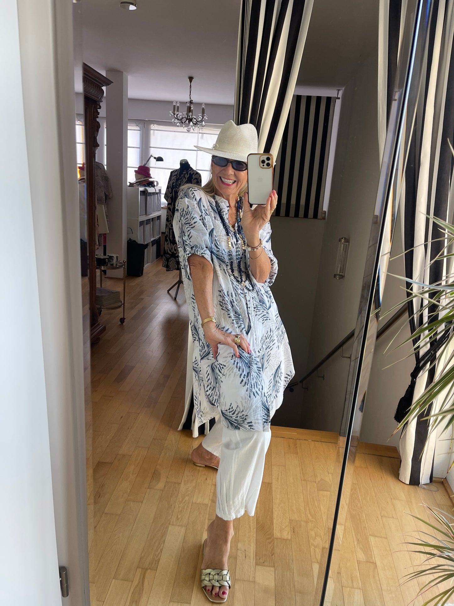 Tunika KARLI white/blue; €49,90 statt €79,90; sooo frisch, sooo sommerlich
