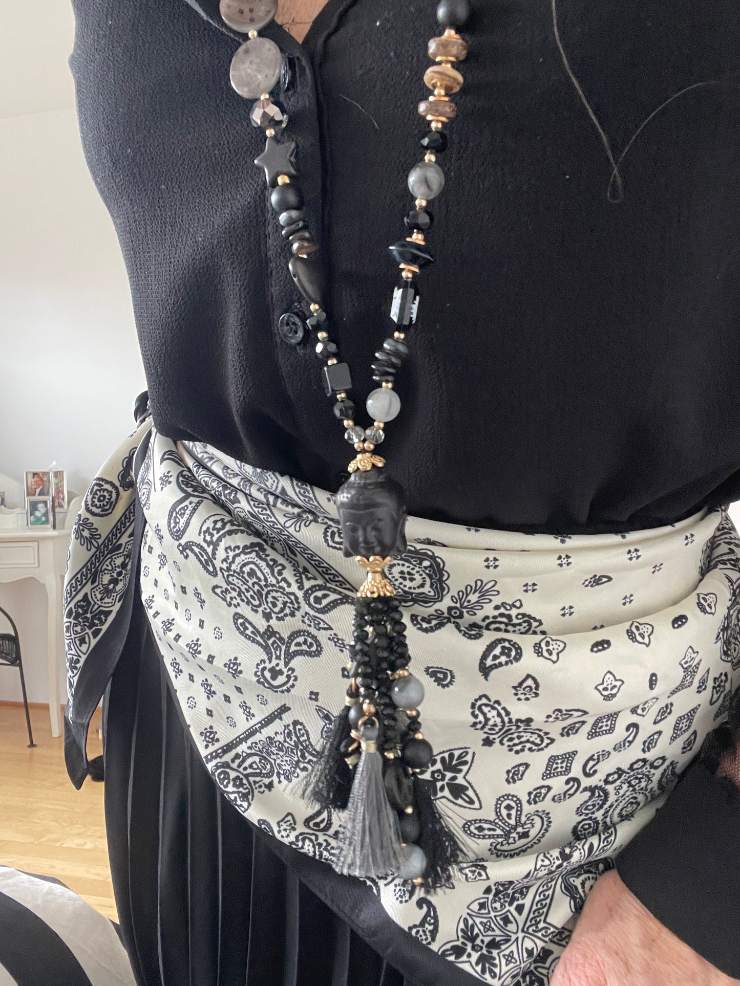 Schal KENNEDY €29,90 white/black, perfektes Accessoire und mal ganz anders!!!