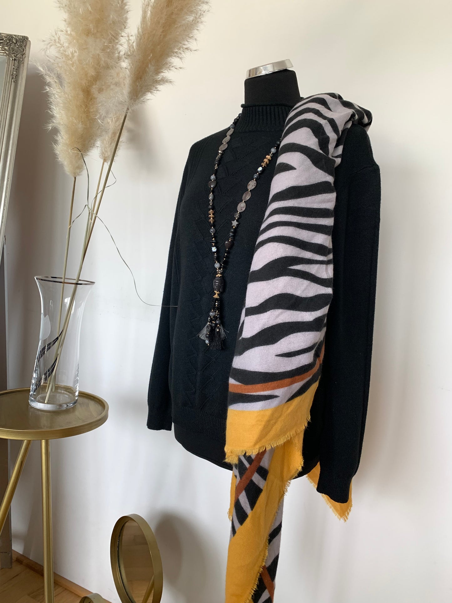 Pullover JANITOS black; stylischer Look & herrlich angenehm zu tragen!! „Im MEGA-OUTLET“ nur noch €29,90 statt €79,90