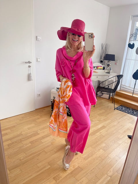 Tunika KELLY pink €89,90; so edel, lässig und ideal auch für XXL-Größen